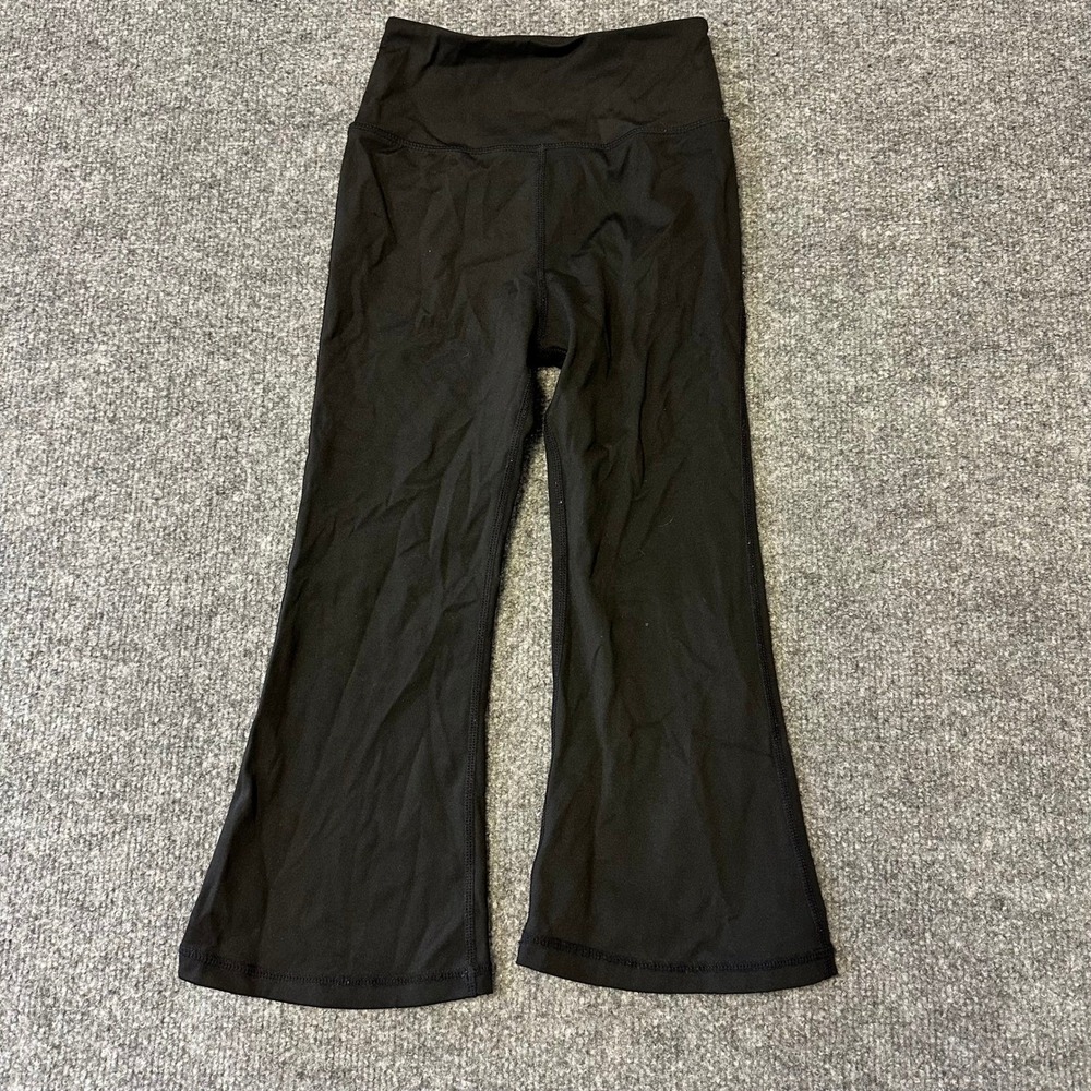 Lululemon Flare Pants Womens Size 2 Black High Rise Cropped Athletic Yoga Pants